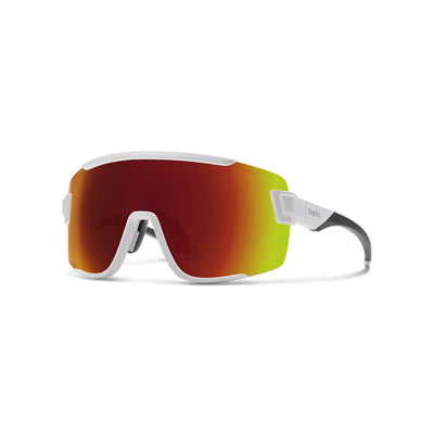 Smith Wildcat Sunglasses Apparel Smith Matte White with ChromaPop Red Mirror 