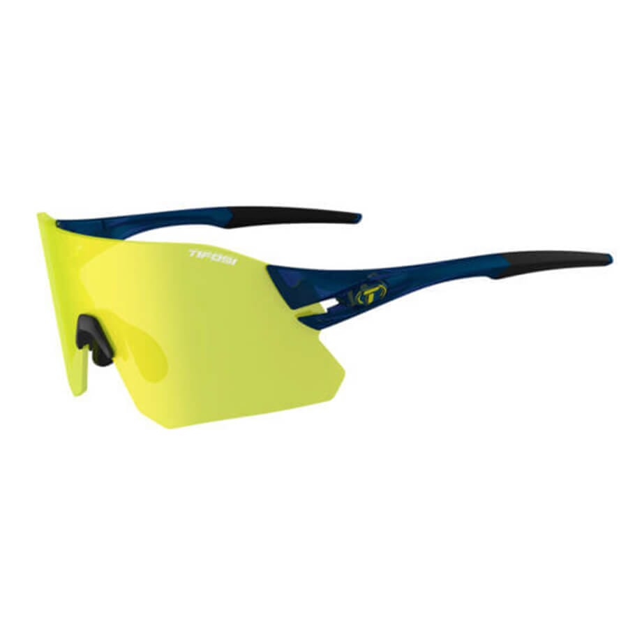 Tifosi Rail Apparel Tifosi Optics Midnight Navy / Clarion Yellow - AC Red - Clear Lenses 