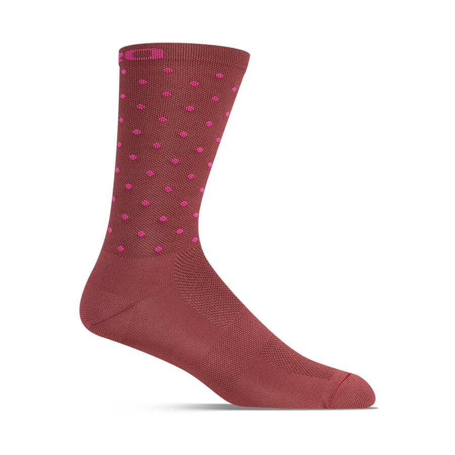 Giro Comp Racer High Rise Sock Apparel Giro Dark Cherry/Raspberry LG 