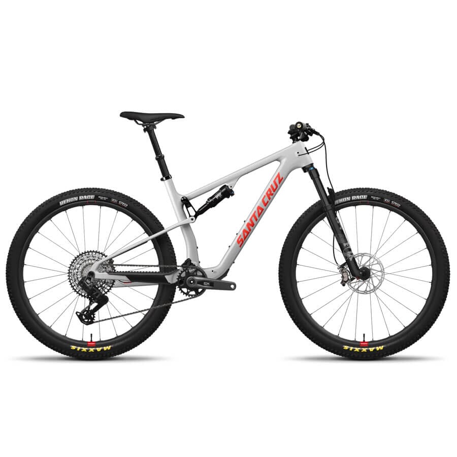 Santa Cruz Blur 4 C GX AXS TR Transmission RSV Kit Bikes Santa Cruz Bicycles Matte Silver M 