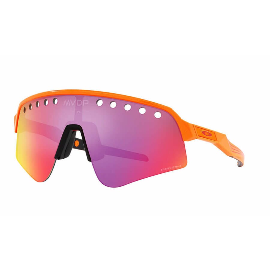 Oakley Sutro Lite Sweep Apparel Oakley Prizm Road Lenses, MVDP Orange Sparkle Frame 