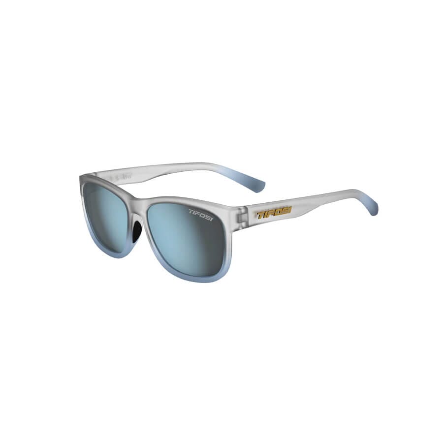 Tifosi Swank XL Apparel Tifosi Optics Frost Blue / Smoke Bright Blue Lens 