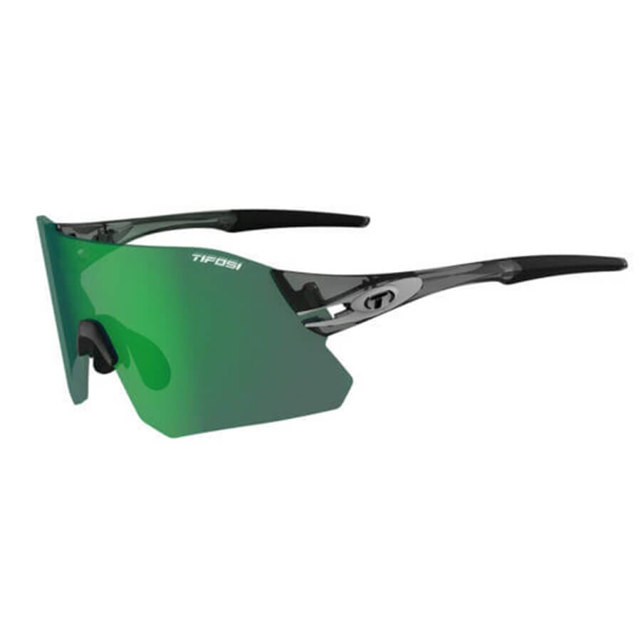 Tifosi Rail Apparel Tifosi Optics Crystal Smoke / Clarion Green, AC Red & Clear Lenses 