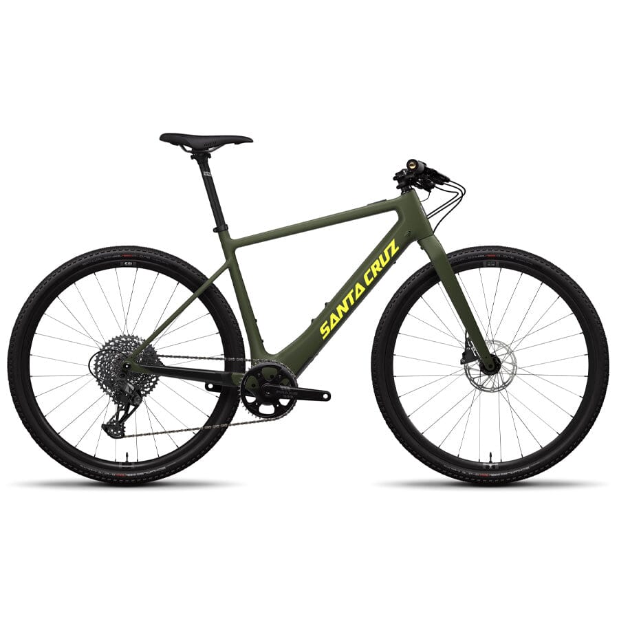 Santa Cruz Skitch 1 CC Apex Flat Bar Bikes Santa Cruz Matte Olive Green S 