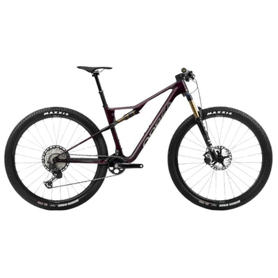 Orbea Oiz M-PRO Bikes Orbea Wine Red Carbon View - Titan (Gloss) M 