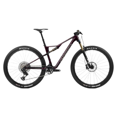 Orbea Oiz M-TEAM AXS Bikes Orbea Wine Red Carbon View - Titanium (Gloss) M 