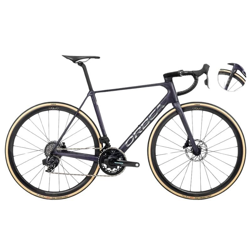 Orbea Orca M21ELTD PWR Bikes Orbea Tanzanite (Matt) - Carbon Raw (Matt) 47 