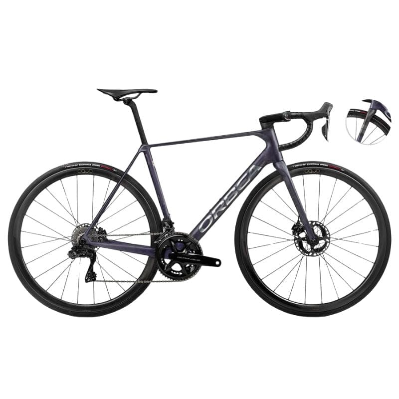 Orbea Orca M10ILTD PWR Bikes Orbea Tanzanite (Matt) - Carbon Raw (Matt) 47 