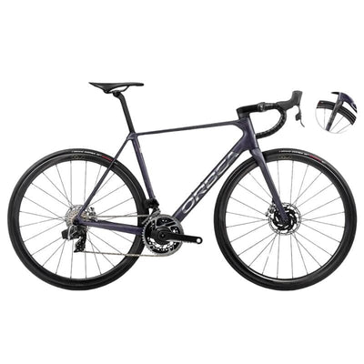 Orbea Orca M11eLTD PWR Bikes Orbea Tanzanite (Matt) - Carbon Raw (Matt) 47 