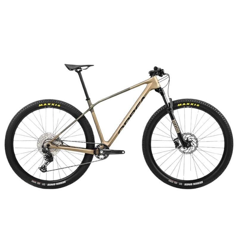 Orbea Alma M50 Bikes Orbea Baobab Brown - Green Gold (Matt) S 