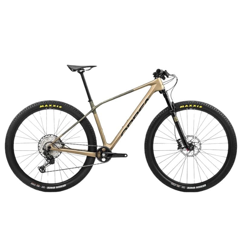 Orbea Alma M30 Bikes Orbea Baobab Brown - Green Gold (Matt) S 