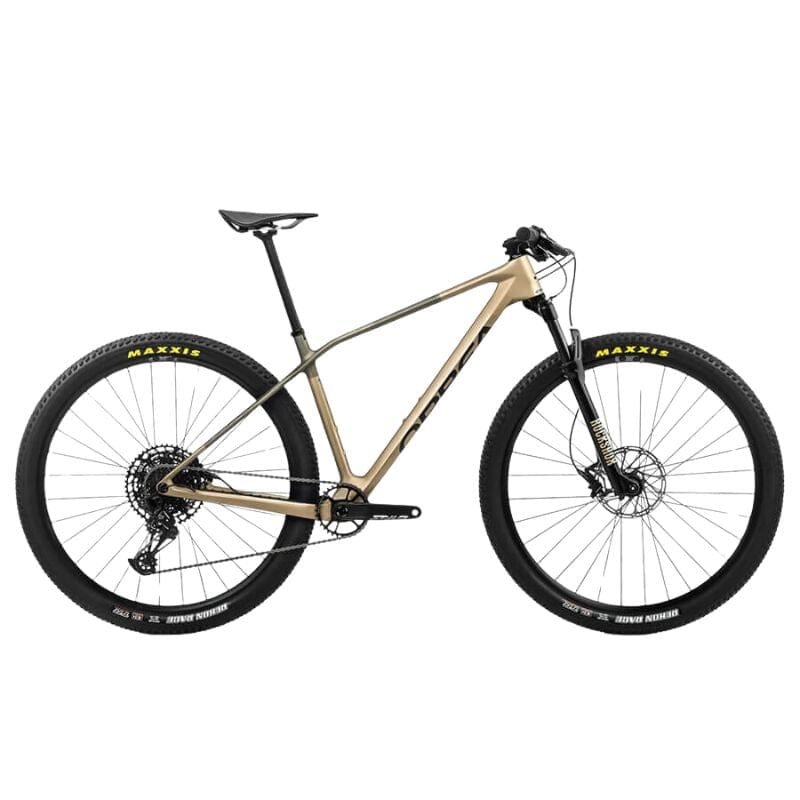 Orbea Alma M51 Bikes Orbea Baobab Brown - Green Gold (Matt) S 