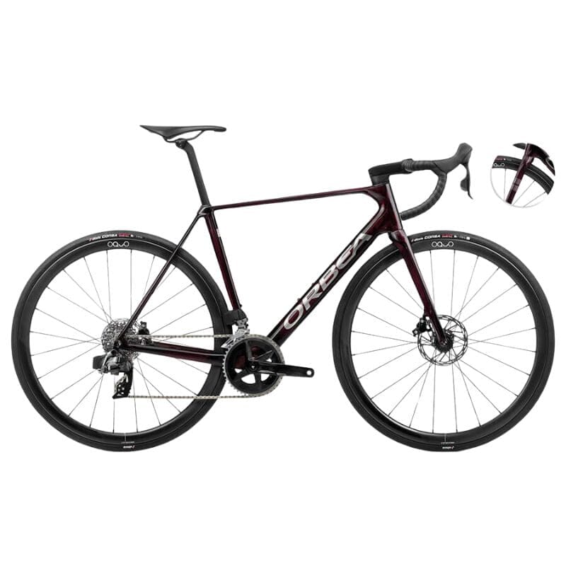 Orbea Orca M31eTEAM Bikes Orbea Wine Red - Titanium (Gloss) 51 