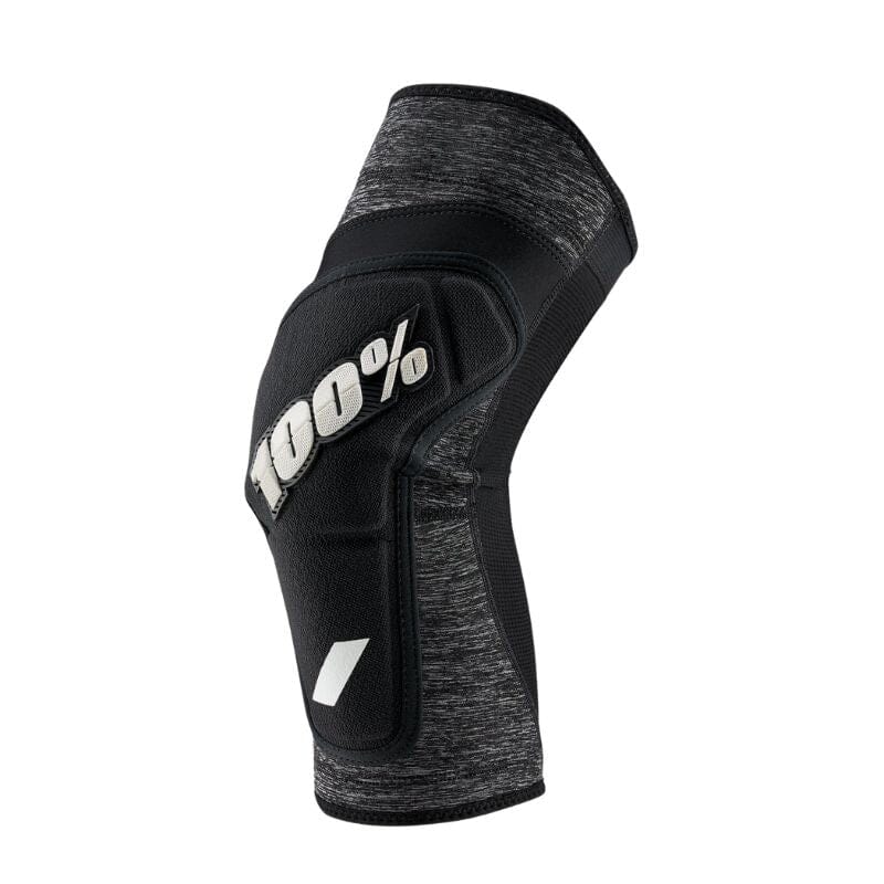 100% RIDECAMP Knee Guard Apparel 100 Percent Grey Heather/ Black LG 