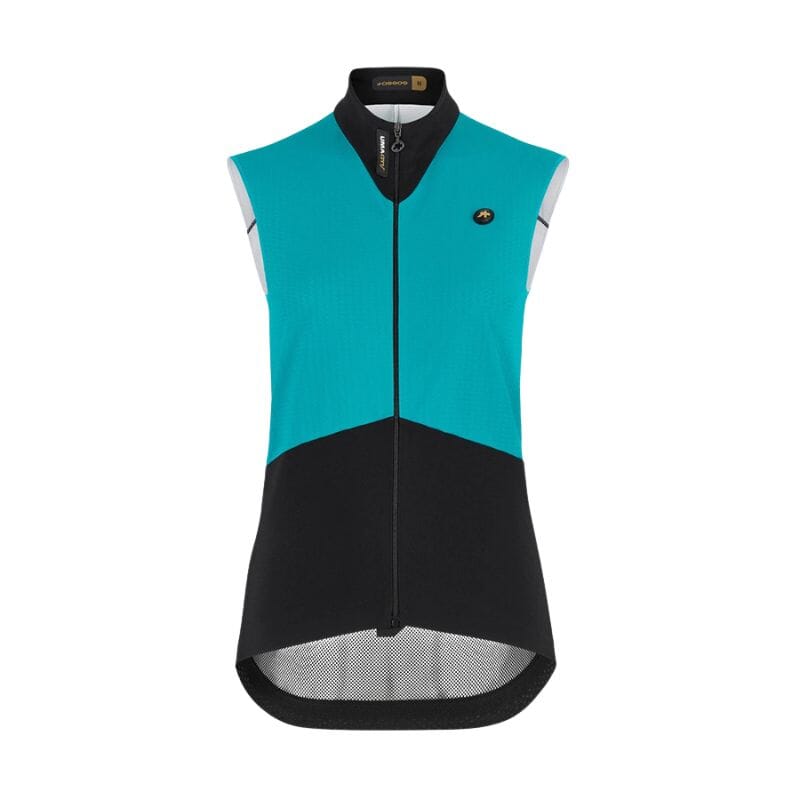 Assos Women's UMA GTV Spring Fall Vest C2 SAMPLE Apparel Assos Turquoise Green M 