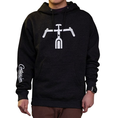 Contender Handlebar Hoodie Apparel Contender Bicycles Charcoal XS 