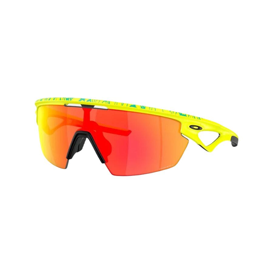 Oakley Sphaera Apparel Oakley Prizm Ruby Lenses, Matte Tennis Ball Yellow/Celeste Neuron Frame 