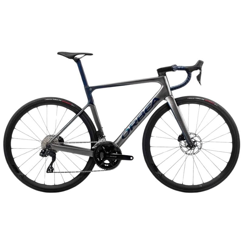 2023 Orbea Orca M30iLTD PWR Bikes Orbea Glitter Anthracite - Blue Carbon (Gloss) 47 