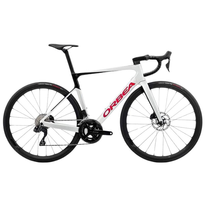 2023 Orbea Orca M30iLTD PWR Bikes Orbea White Chic - Black (Gloss) 47 