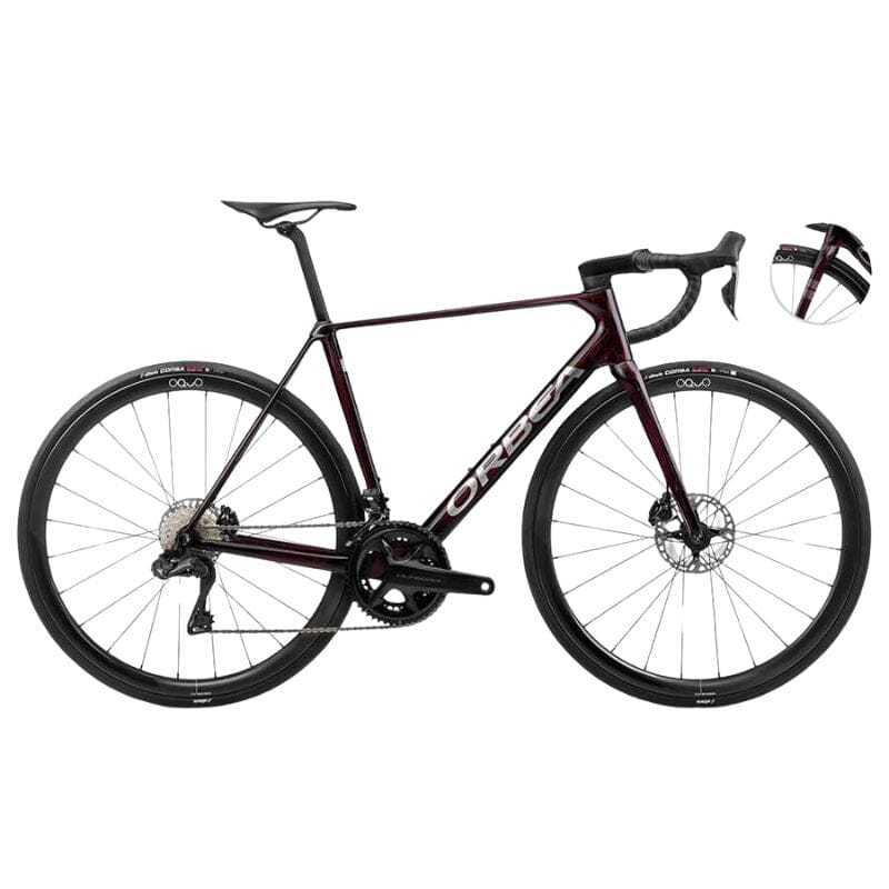 Orbea Orca M20iTEAM Bikes Orbea Wine Red - Titanium (Gloss) 53 