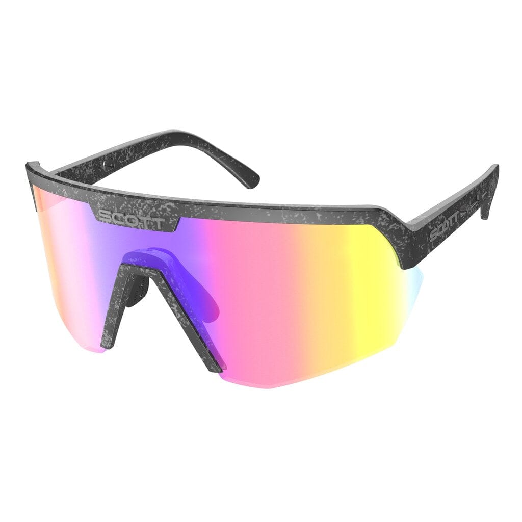 Scott Sunglasses Sport Shield APPAREL - EYEWEAR - SCOTT SCOTT Bikes Marble Black / Teal Chrome 