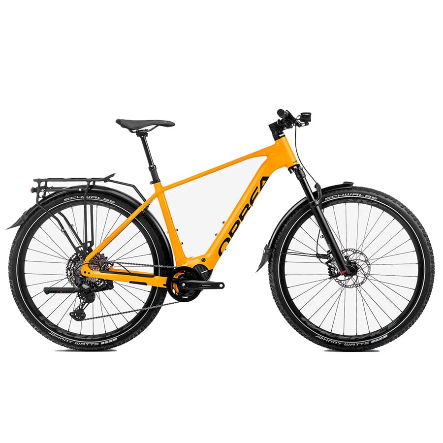 2023 Orbea Kemen SUV 10 28mph Bikes Orbea Bikes Mango (Gloss) - Black (Matt) S 