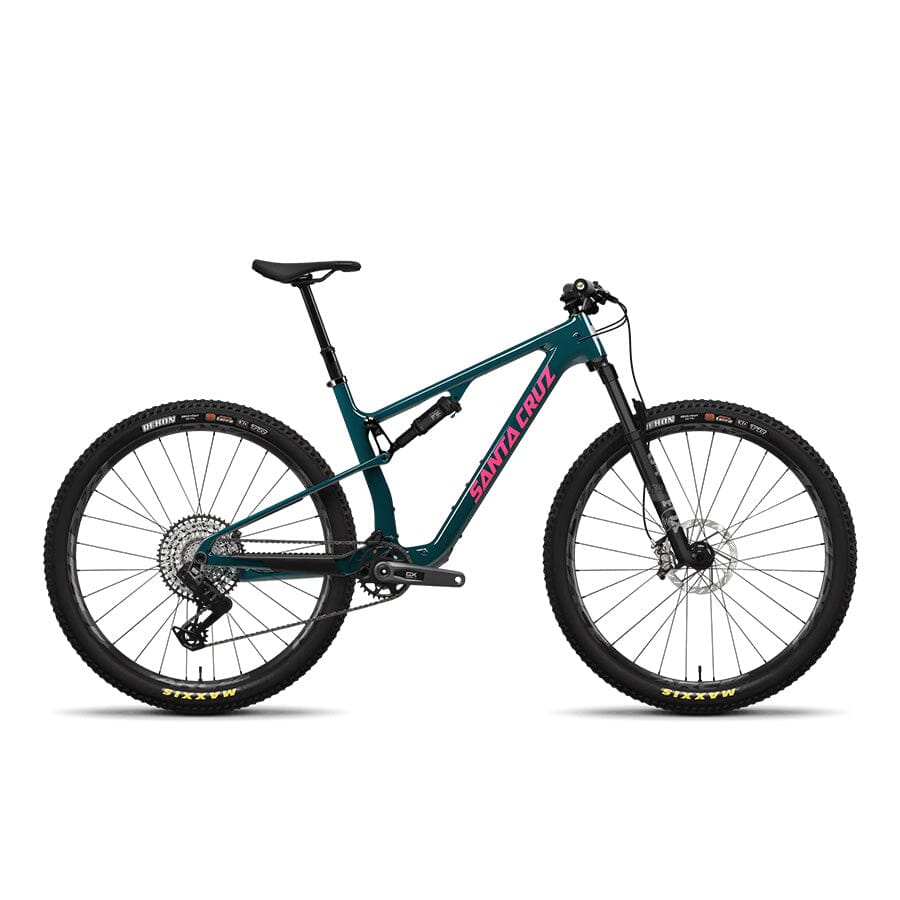 Santa Cruz Blur 4 C GX AXS TR Bikes Santa Cruz Bikes Gloss Dark Teal S 