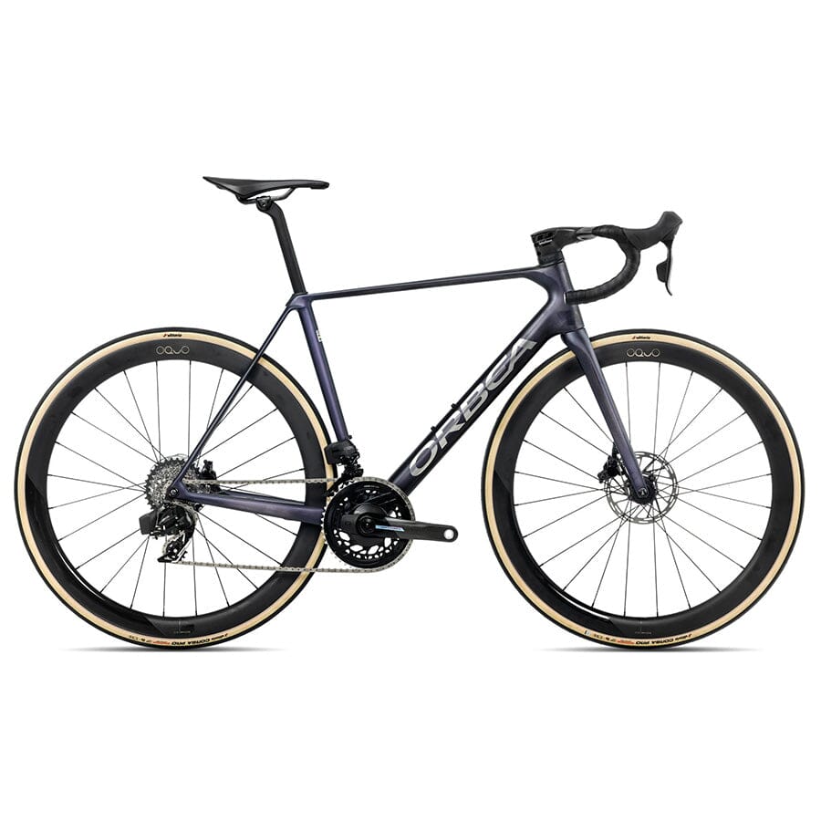 Orbea Orca M21ELTD PWR Bikes Orbea Bikes Tanzanite (Matt) - Carbon Raw (Matt) 47 