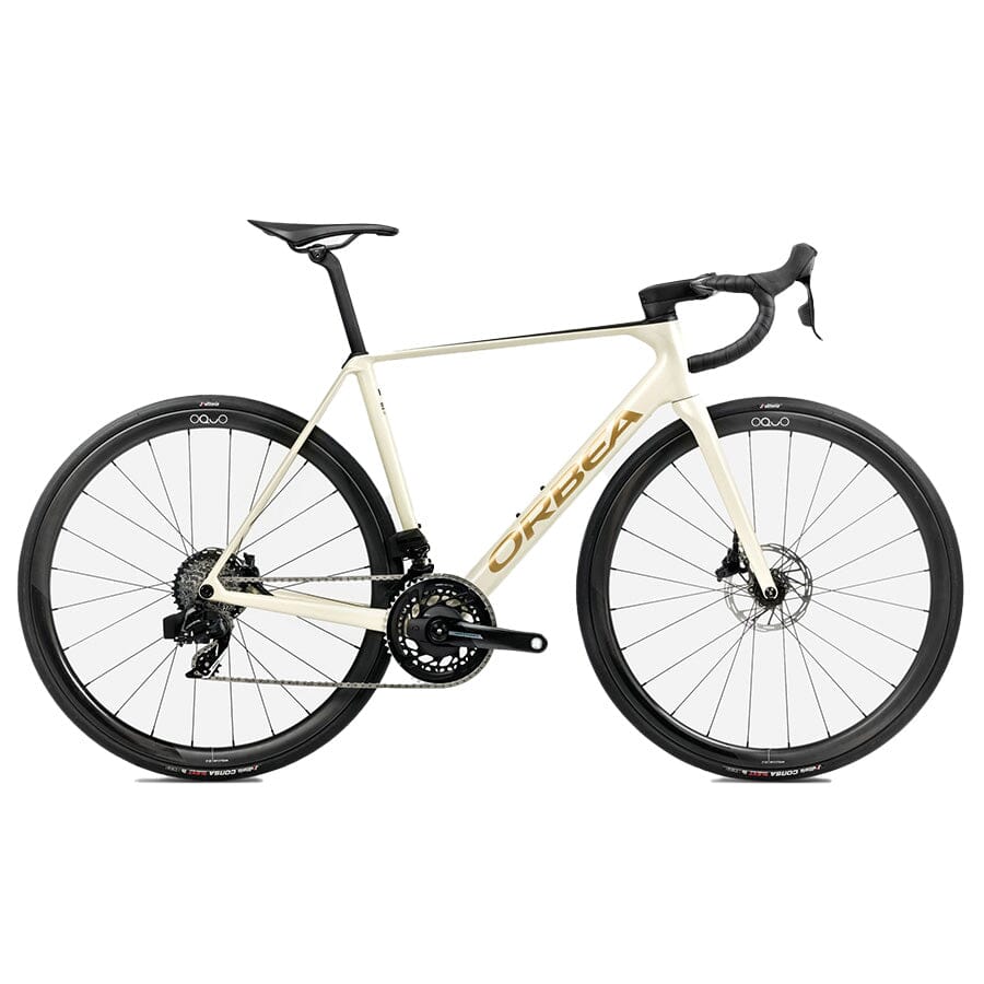 Orbea Orca M21eTEAM PWR Bikes Orbea Bikes Ivory White-Burgundy (Gloss)-Vulcano (Matt) 47 