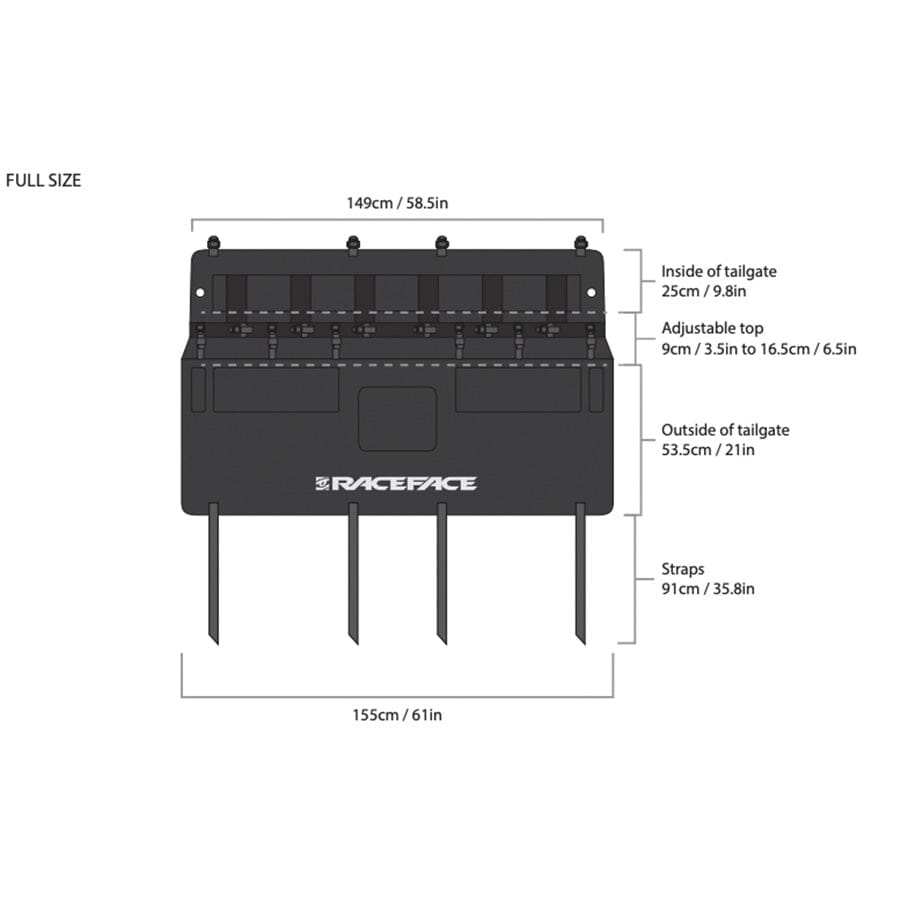 RaceFace T2 Tailgate Pad Accessories RaceFace 