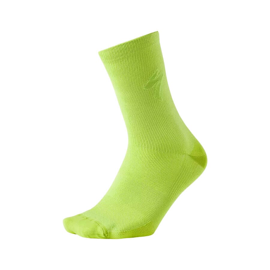 Specialized HyprViz Soft Air Reflective Tall Socks Apparel Specialized Hyperviz S 