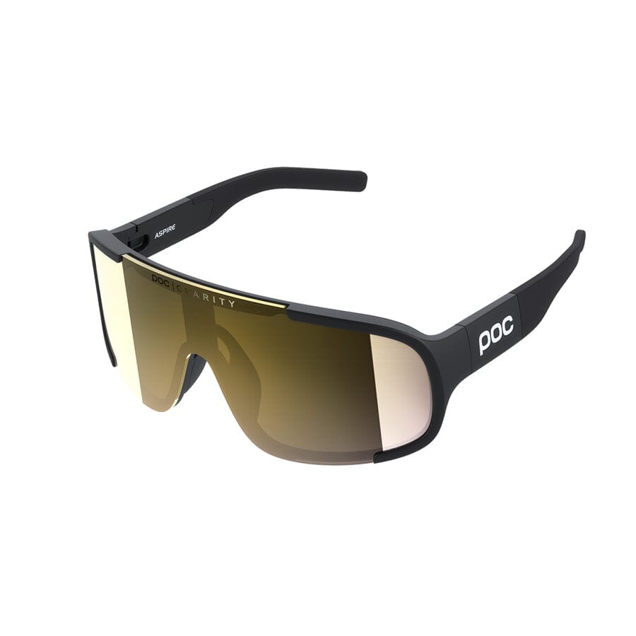 POC Aspire Apparel POC Uranium Black / Clarity Road with Partly Sunny Lenses Gold 