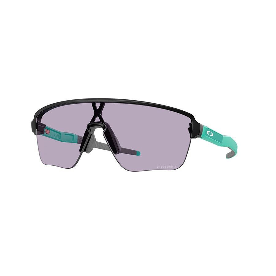 Oakley Corridor SQ Sunglasses Apparel Oakley Matte Black & Teal Frame / Prizm Slate Lens 