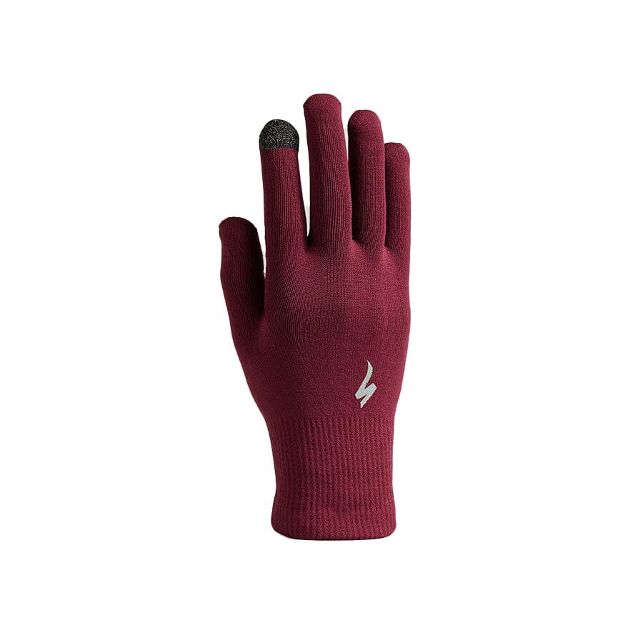 Specialized Thermal Knit Gloves Apparel Specialized Bikes Maroon S 