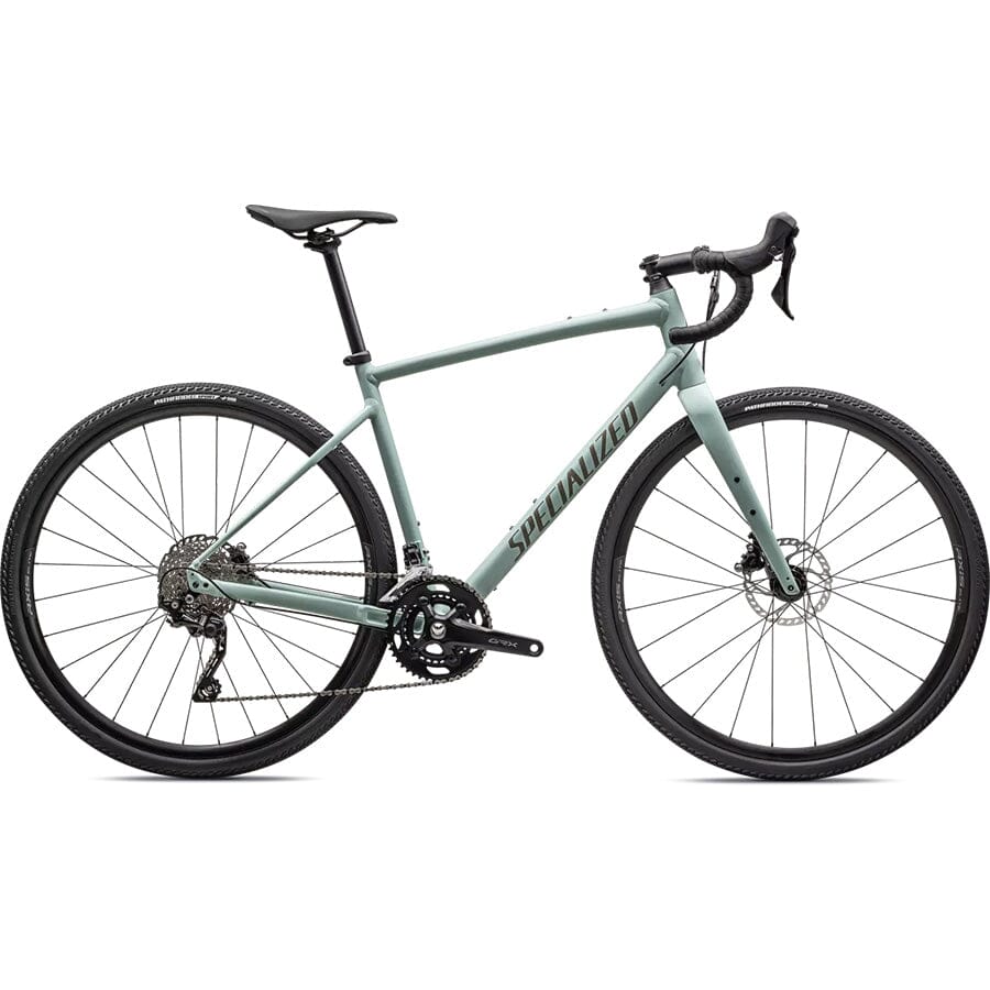 Specialized Diverge Elite E5 Bikes Specialized Satin White Sage / Taupe 44 