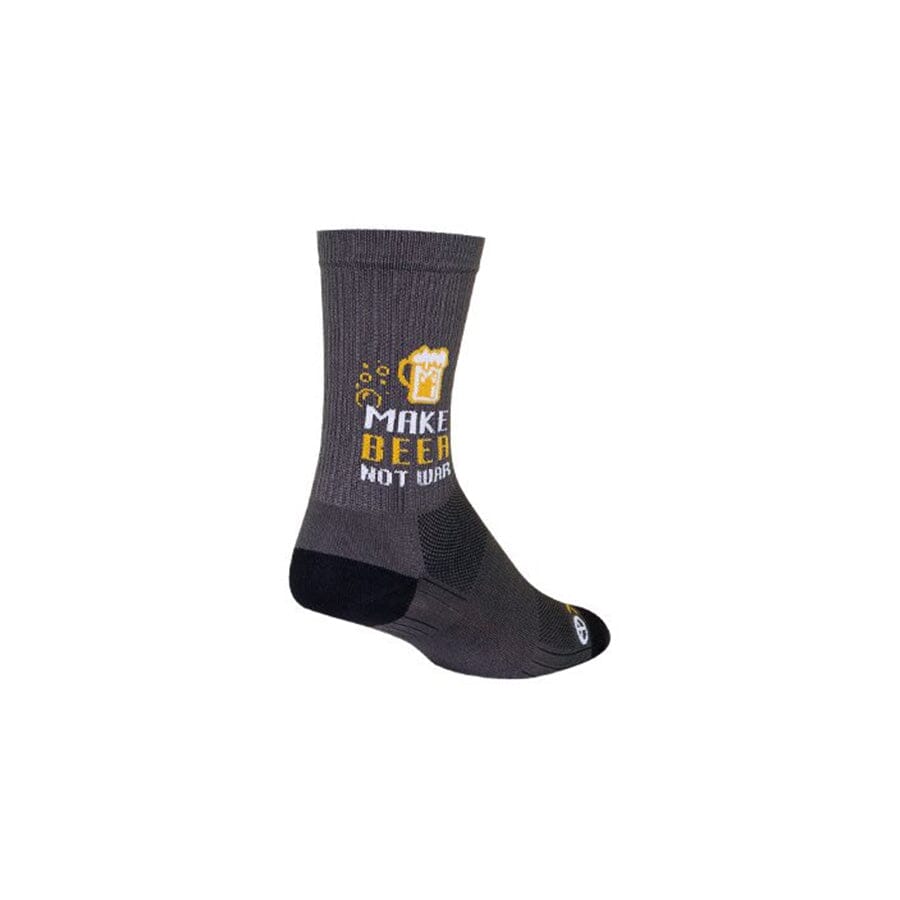 SockGuy Make Beer Not War 6" Socks Apparel SockGuy S/M 