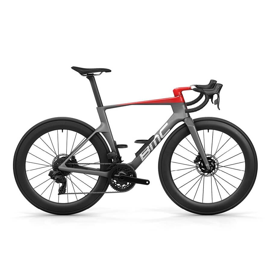 BMC Teammachine R 01 THREE Bikes BMC IRON GREY / NEON RED 47 