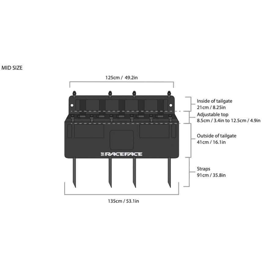 RaceFace T2 Tailgate Pad Accessories RaceFace 