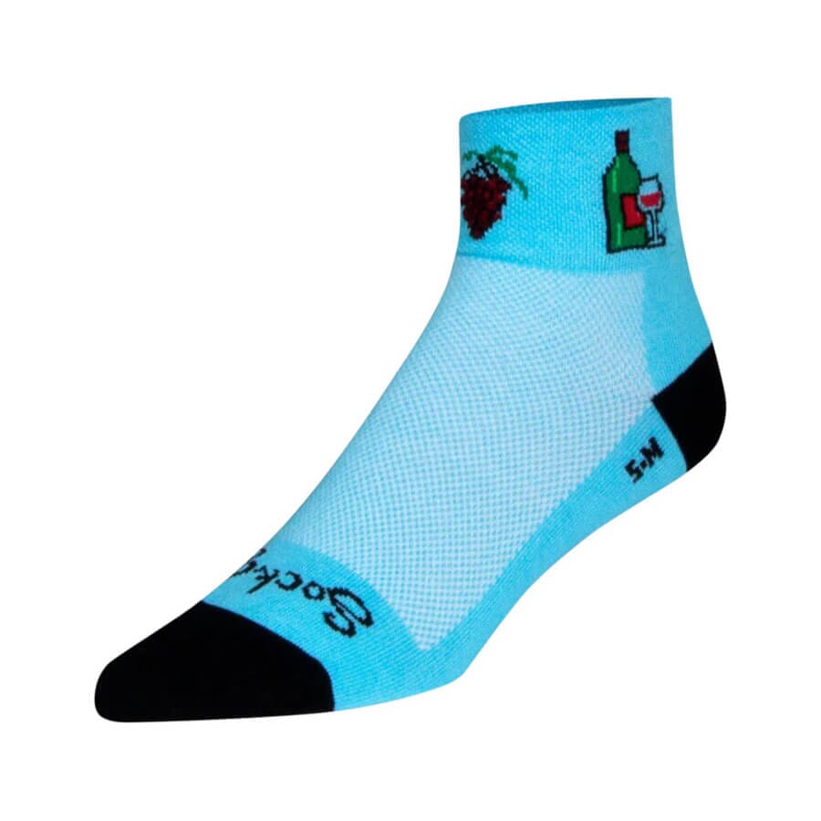 SockGuy Wine Down Socks Apparel Sock Guy 