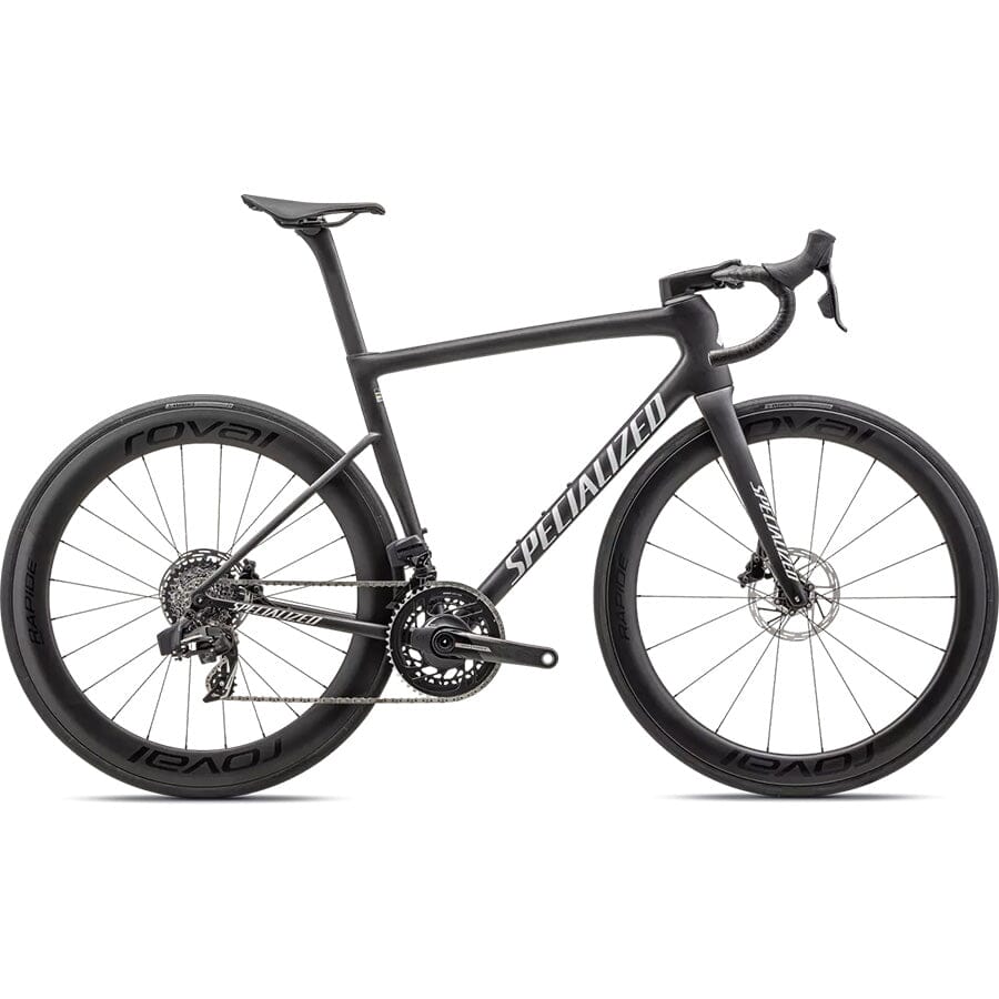 Specialized Tarmac SL8 Pro SRAM Force eTap AXS Bikes Specialized Satin Carbon / Metallic White Silver 44 