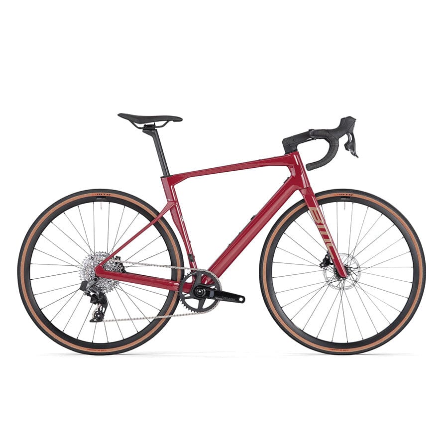 BMC Roadmachine X TWO Bikes BMC Dark Red / Sand 47 