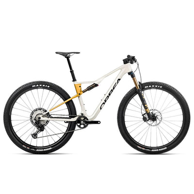 Orbea Oiz M10 Bikes Orbea Bikes Ivory White (Gloss) - Bumblebee Yellow (Matt) S 