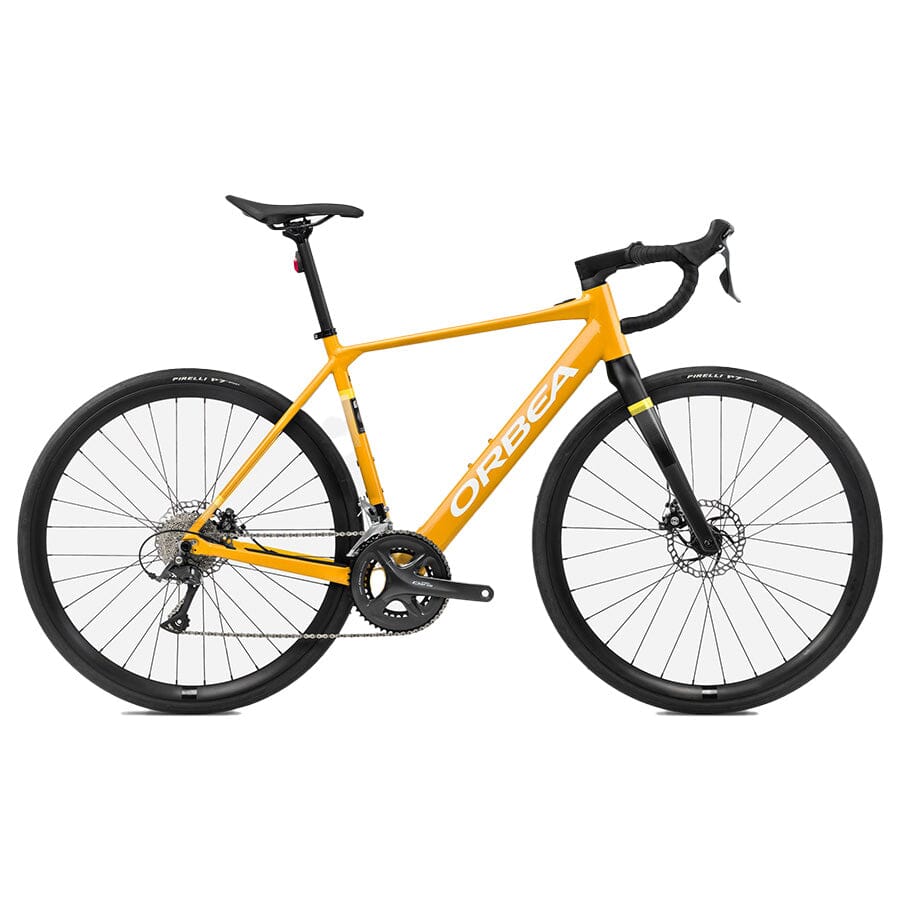 2024 Orbea Gain D50 20mph Bikes Orbea Bikes Mango (Gloss) - Black (Matt) M 