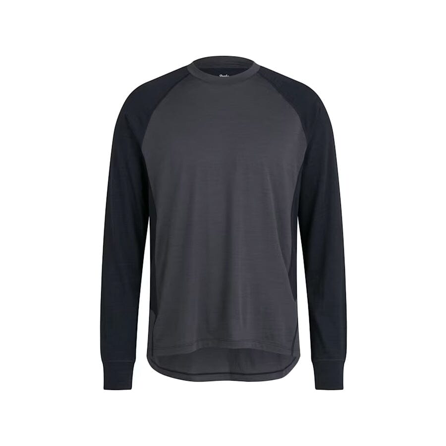 Rapha Explore Merino Long Sleeve T-Shirt Apparel Rapha Asphalt / Vulcan S 