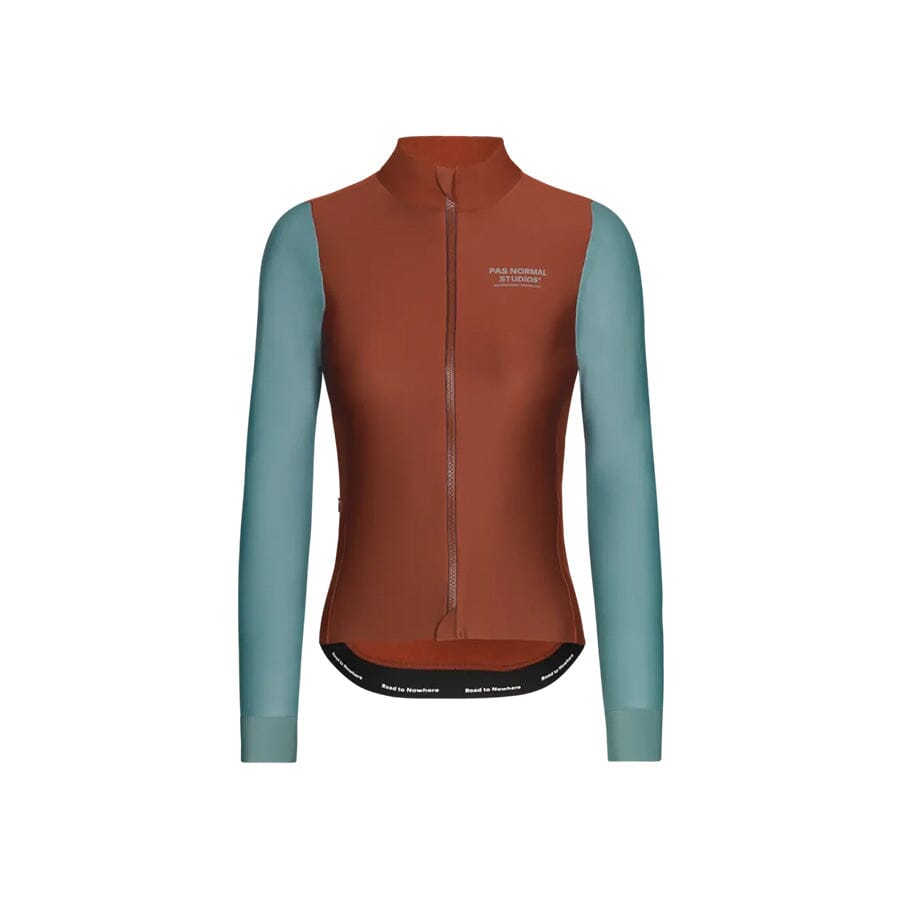 Pas Normal Studios Women's Mechanism Thermal Long Sleeve Jersey Apparel Pas Normal Studios Mahogany/Dusty Team S 