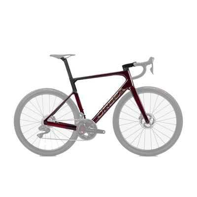 2023 Orbea Orca OMX Bikes Orbea Bikes Red Wine (Gloss) - Carbon Raw (Matt) 53 