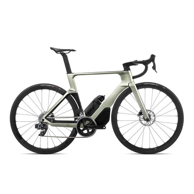 2023 Orbea Orca Aero M31eLTD PWR Bikes Orbea Bikes Silvergreen (Gloss) - Black (Matt) 53 