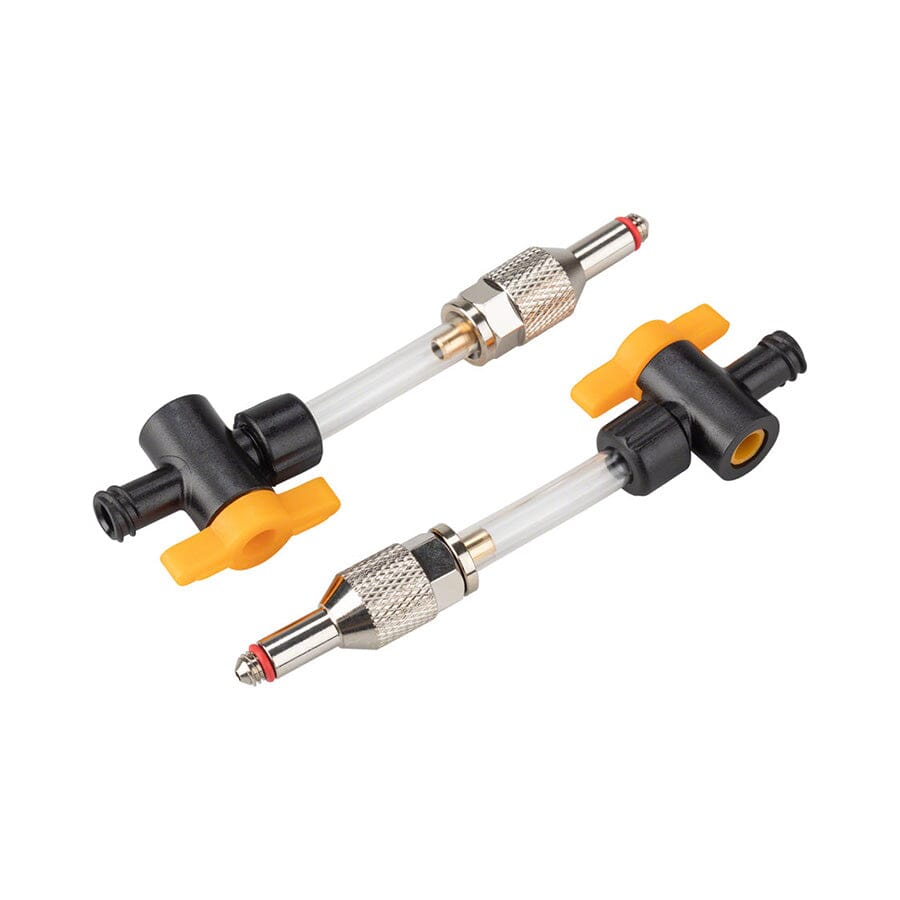 Jagwire Elite Mineral Oil Bleed Kit Universal Adapters with 1/4-Turn Valves, Pair Accessories Jagwire 