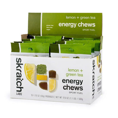 Skratch Labs Sport Energy Chews Accessories Skratch Labs Lemon + Green Tea Single Pouch 10 Pack 