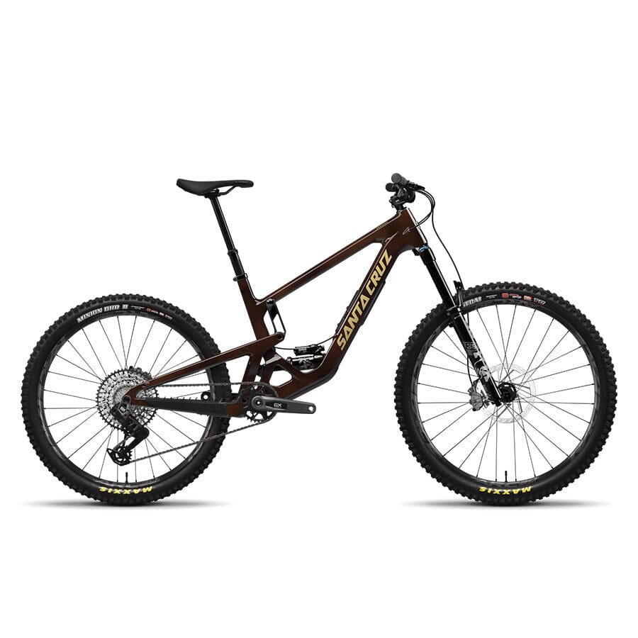 Santa Cruz Bronson 5 C GX AXS Kit Bikes Santa Cruz Bikes Translucent Root Beer S 